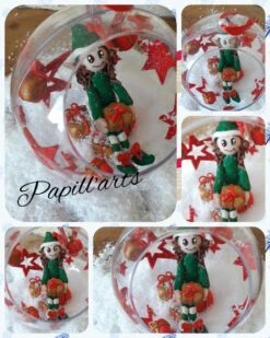Boule De Noël "lutin Châtain"