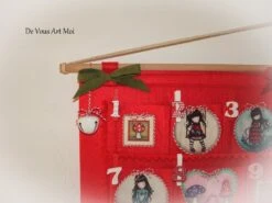 Calendrier Avent Noël Fille,calendrier Avent Original Coloré,fait Main Artisanal -Papeterie Boutique product 5fabf814f07dd 3