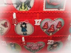 Calendrier Avent Noël Fille,calendrier Avent Original Coloré,fait Main Artisanal -Papeterie Boutique product 5fabf814f07dd 6