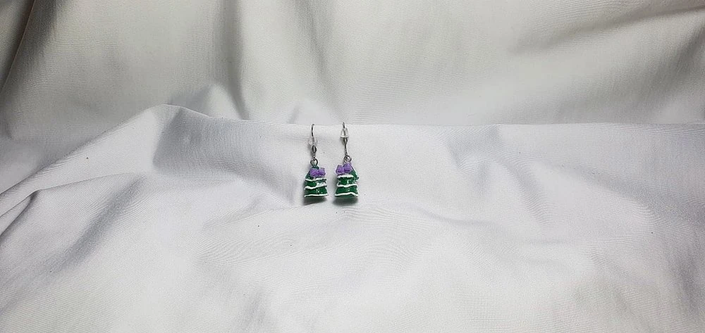 Boucles D'oreilles Fimo Enfants, Bijou Acier Inoxydable , Bijou De Noël, Sapin Fimo, Miniature, Accessoire De Mode, 3 Boucles D'oreilles Fimo Enfants, Bijou Acier Inoxydable , Bijou De Noël, Sapin Fimo, Miniature, Accessoire De Mode, – Image 3