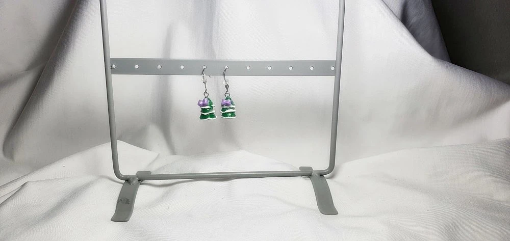 Boucles D'oreilles Fimo Enfants, Bijou Acier Inoxydable , Bijou De Noël, Sapin Fimo, Miniature, Accessoire De Mode, 2 Boucles D'oreilles Fimo Enfants, Bijou Acier Inoxydable , Bijou De Noël, Sapin Fimo, Miniature, Accessoire De Mode, – Image 2