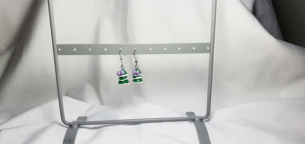 Boucles D'oreilles Fimo Enfants, Bijou Acier Inoxydable , Bijou De Noël, Sapin Fimo, Miniature, Accessoire De Mode, 4 Boucles D'oreilles Fimo Enfants, Bijou Acier Inoxydable , Bijou De Noël, Sapin Fimo, Miniature, Accessoire De Mode, – Image 4