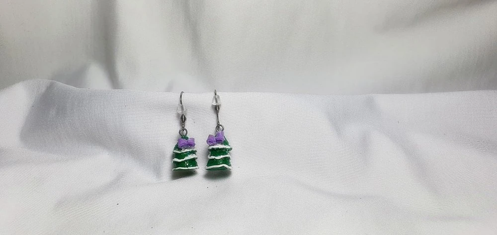 Boucles D'oreilles Fimo Enfants, Bijou Acier Inoxydable , Bijou De Noël, Sapin Fimo, Miniature, Accessoire De Mode, 5 Boucles D'oreilles Fimo Enfants, Bijou Acier Inoxydable , Bijou De Noël, Sapin Fimo, Miniature, Accessoire De Mode, – Image 5