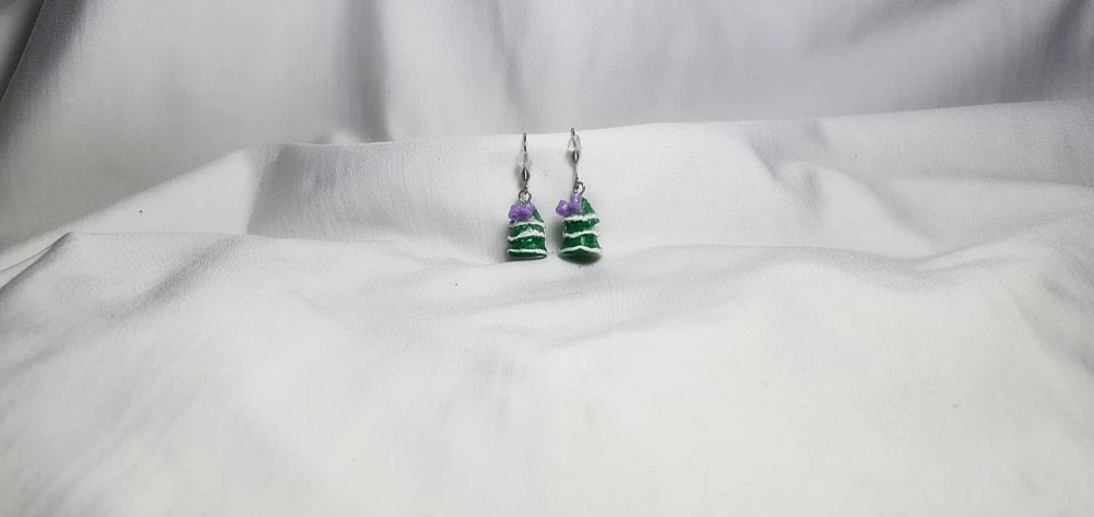 Boucles D'oreilles Fimo Enfants, Bijou Acier Inoxydable , Bijou De Noël, Sapin Fimo, Miniature, Accessoire De Mode, 6 Boucles D'oreilles Fimo Enfants, Bijou Acier Inoxydable , Bijou De Noël, Sapin Fimo, Miniature, Accessoire De Mode, – Image 6