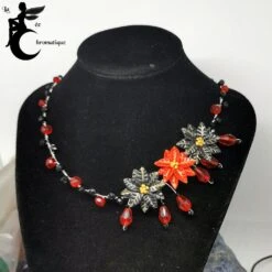 Collier Poinsettia - Princesse De Noël