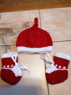 Ensemble Brassière Bébé De Noël Tricoté Main -Papeterie Boutique product 5fcf37a97cbdd 3