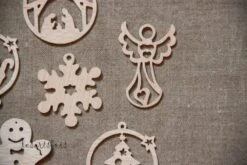 Décorations De Noël En Bois à Suspendre ( Lot 01 ) 6 Décorations De Noël En Bois à Suspendre ( Lot 01 ) -Papeterie Boutique product 613a36360a7ab 3