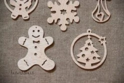 Décorations De Noël En Bois à Suspendre ( Lot 01 ) 7 Décorations De Noël En Bois à Suspendre ( Lot 01 ) -Papeterie Boutique product 613a36360a7ab 4