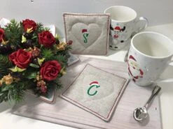 Sous Verre Sous Tasse Monogramme Noël -Papeterie Boutique product 61719ce2aade6 3