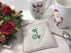 Sous Verre Sous Tasse Monogramme Noël -Papeterie Boutique product 61719ce2aade6 4