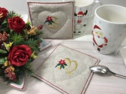 Sous Verre Sous Tasse Monogramme Noël -Papeterie Boutique product 61719ce2aade6 5