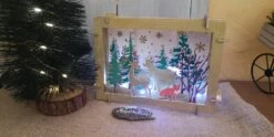 Vitrine De Noël En Bois