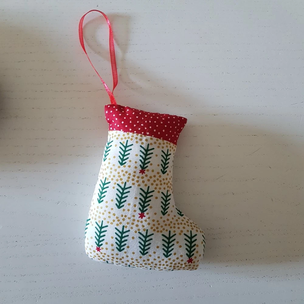 Lot De 3 Décorations De Noël En Tissu 2 Lot De 3 Décorations De Noël En Tissu – Image 2