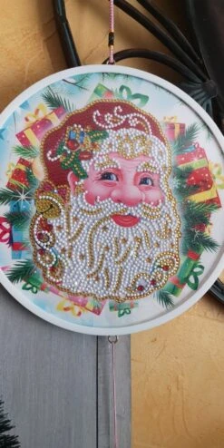 Cadre /suspension à Pampille "père Noël"