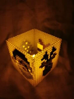 Photophore De Noël En Perles Hama - Pixel Art -Papeterie Boutique product 6191862b7c677 7