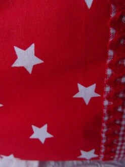 Trousse De Toilette Pour Enfants En Patchwork De Vichy , étoiles , Rouge Et Blanche , Doublé , Cadeau Noël ; -Papeterie Boutique product 635f6f4f9c358 4