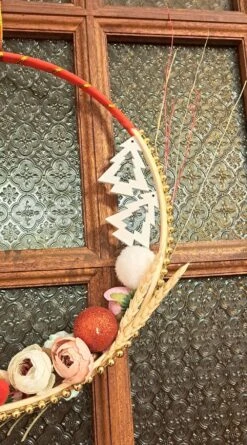 Couronne De Noël Avec Fleurs -Papeterie Boutique product 636513465f3e0 6