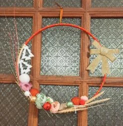 Couronne De Noël Avec Fleurs -Papeterie Boutique product 636513465f3e0 8