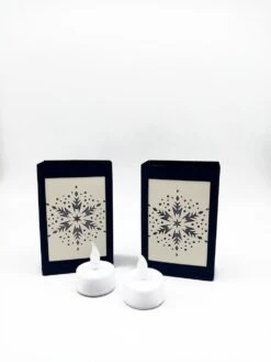 2 Photophores, Bougies, Led * Flocon De Neige * Noël, Décoration, Carton, Bleu Marine, Crème, Idées Cadeaux 6 2 Photophores, Bougies, Led * Flocon De Neige * Noël, Décoration, Carton, Bleu Marine, Crème, Idées Cadeaux -Papeterie Boutique product 63735c98e8b2a 1