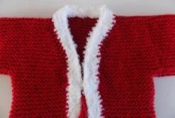 Ensemble Gilet Et Bottons De Noël Rouge Et Blanc , Taille 0/3mois. -Papeterie Boutique product 6375024c9b821 3