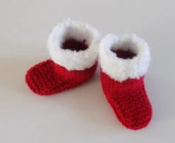 Ensemble Gilet Et Bottons De Noël Rouge Et Blanc , Taille 0/3mois. -Papeterie Boutique product 6375024c9b821 5