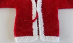 Ensemble Gilet Et Bottons De Noël Rouge Et Blanc , Taille 0/3mois. -Papeterie Boutique product 6375024c9b821 6