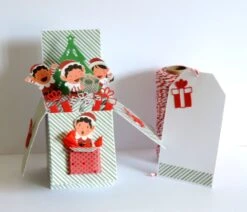 Carte De Noël Pop Up, Petits Lutins.