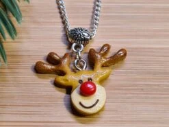 Collier Renne De Noël Sur Chaine En Argent / Bijoux Gourmands En Fimo / Collier Ajustable Sur Chaine En Argent 6 Collier Renne De Noël Sur Chaine En Argent / Bijoux Gourmands En Fimo / Collier Ajustable Sur Chaine En Argent -Papeterie Boutique product 63add627aa839 3