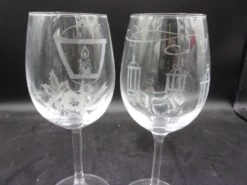 5 Verres à Vin Gravés Motif De Noël, Personnalisables -Papeterie Boutique product 6526d61240651 4